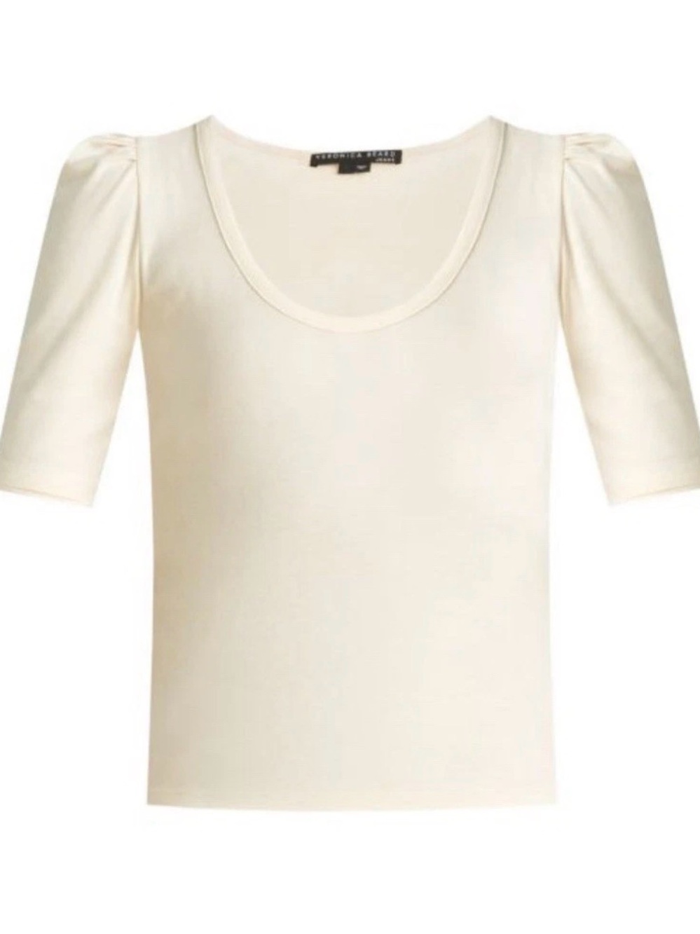 NWT Veronica Beard Puff Sleeve Pandora Top Size L